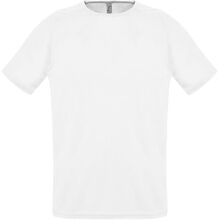 Футболка унисекс Sporty 140 белая, размер XXS