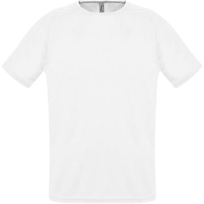 Футболка унисекс Sporty 140 белая, размер XXS